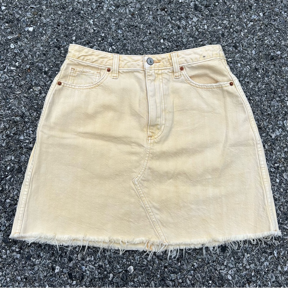 abercrombie and fitch denim skirt